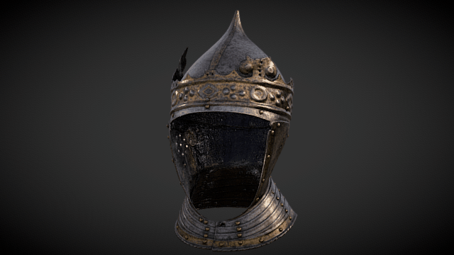 King Gustav Vasa Helmet as 360 turntable gif King Gustav Vasa Helmet as 360 turntable gif