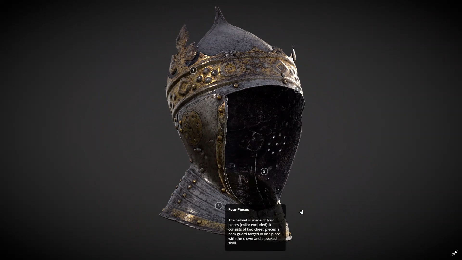 King Gustav Vasa Helmet as screen capture image King Gustav Vasa Helmet as screen capture image