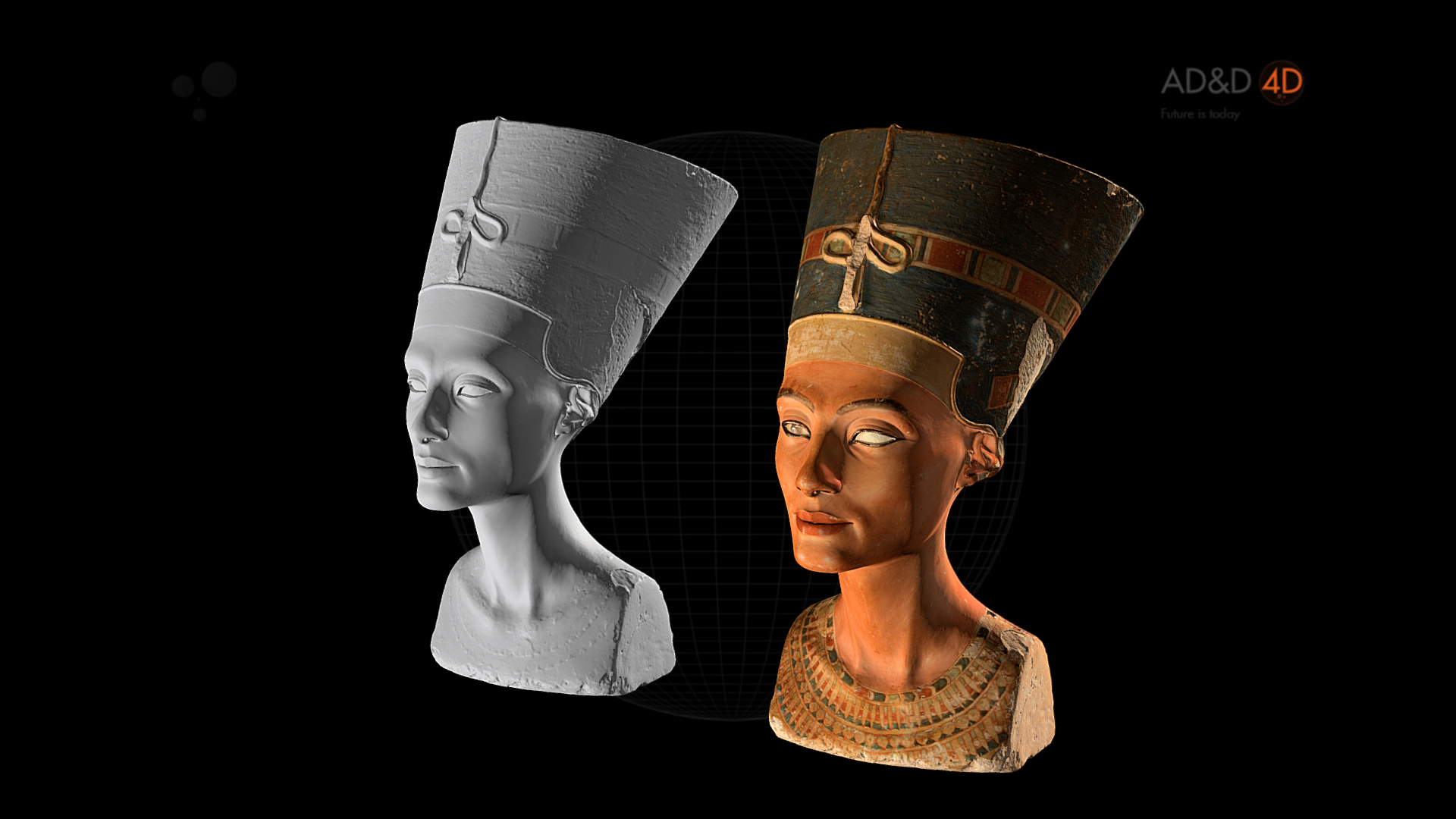 Unlit version of the Nefertiti bust Unlit version of the Nefertiti bust