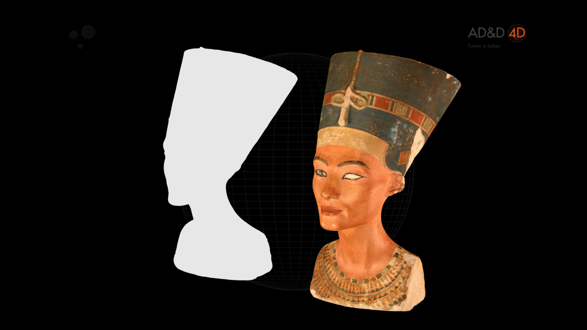 Unlit version of the Nefertiti bust Unlit version of the Nefertiti bust